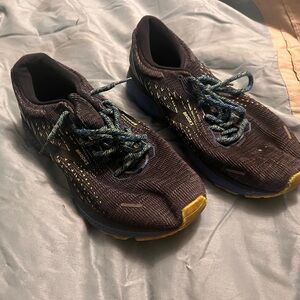 Brooks Ghost 13 Pixel Black Blue Volt Running Shoes US 11 Athletic 1103481D-069